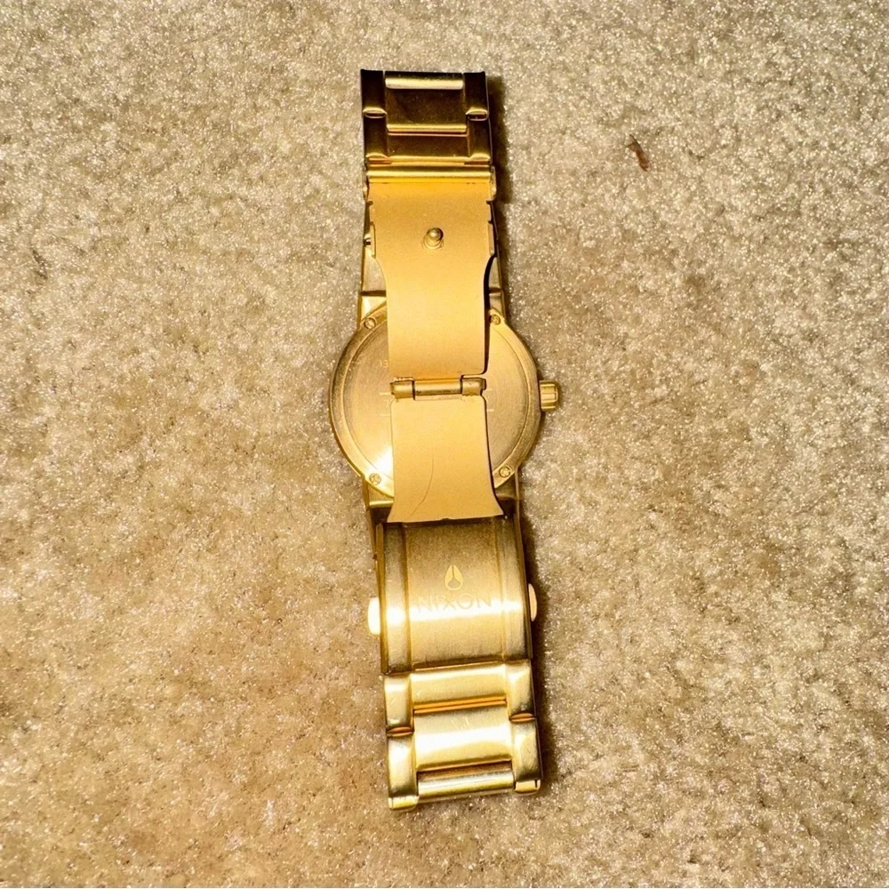 Nixon Cannon Gold Tone Stainless Steel 